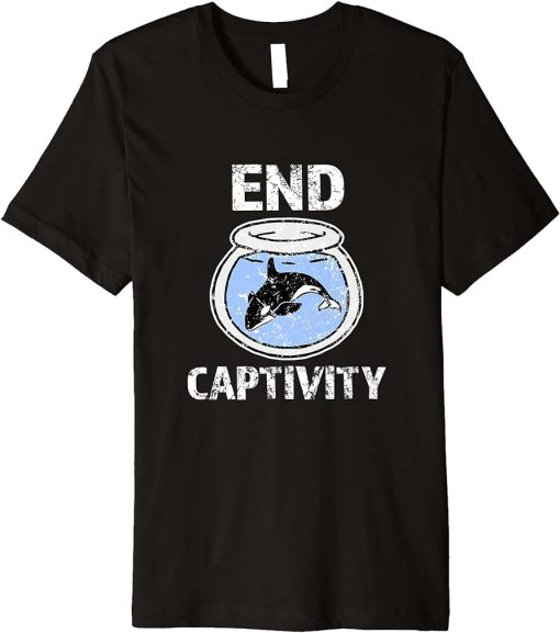 End Captivity Shirt - Free the Orca Whales T-Shirt apparel Premium T-Shirt