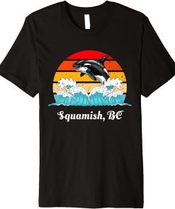 Vintage Squamish BC Distressed Orca Killer Whale Art Premium T-Shirt