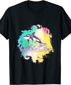 Orca Motif Whale Ocean Predator Design Orcas T-Shirt